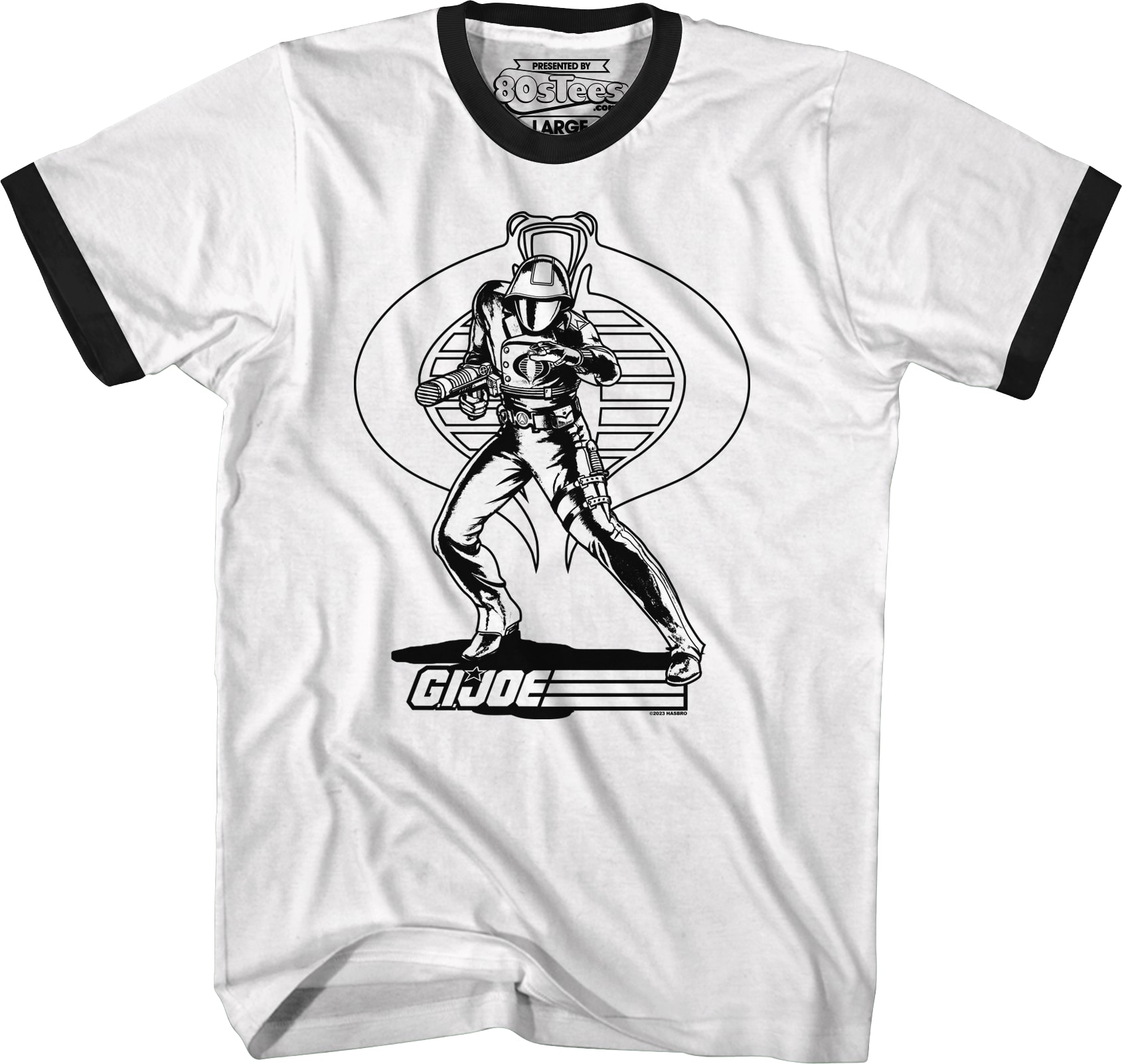 Cobra Commander Noir GI Joe Ringer Shirt