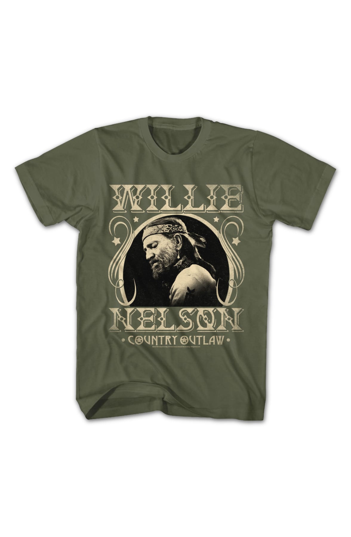 Country Outlaw Vintage Photo Willie Nelson T-Shirt