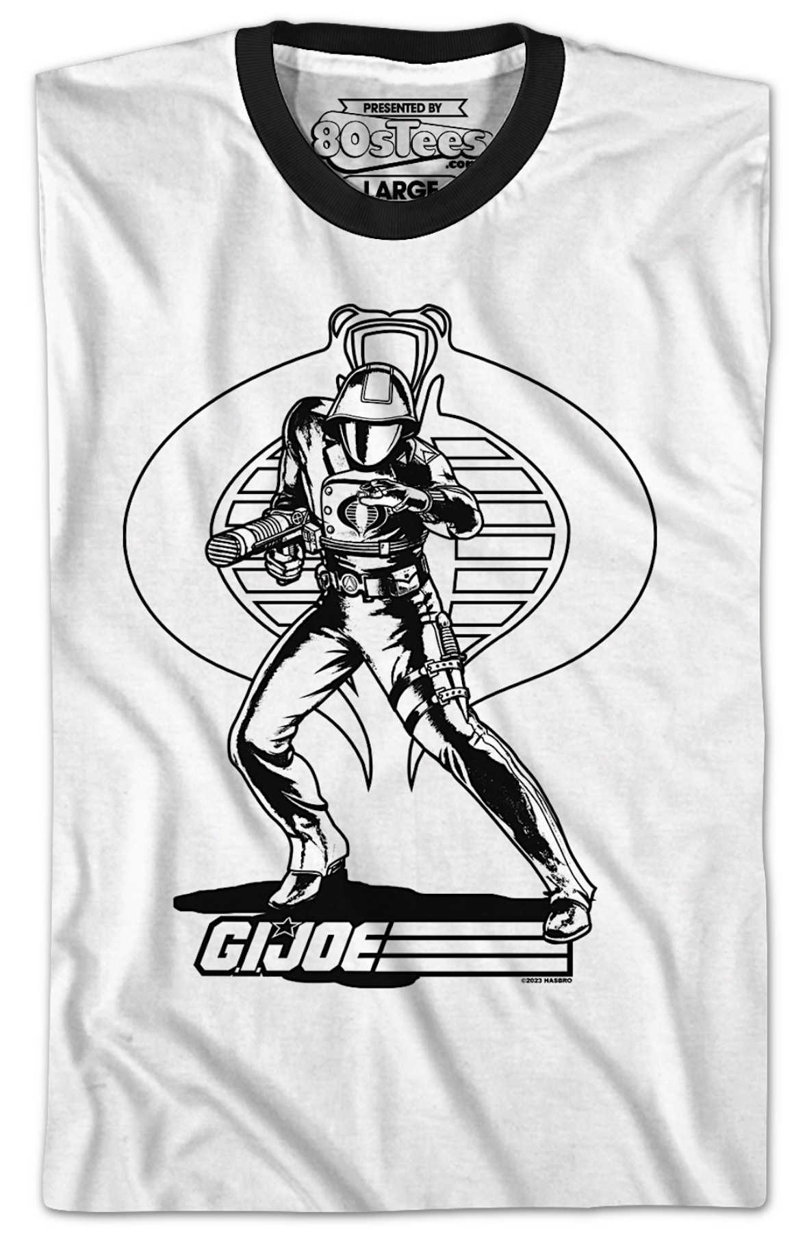 Cobra Commander Noir GI Joe Ringer Shirt Cobra Commander Noir GI Joe Ringer Shirt
