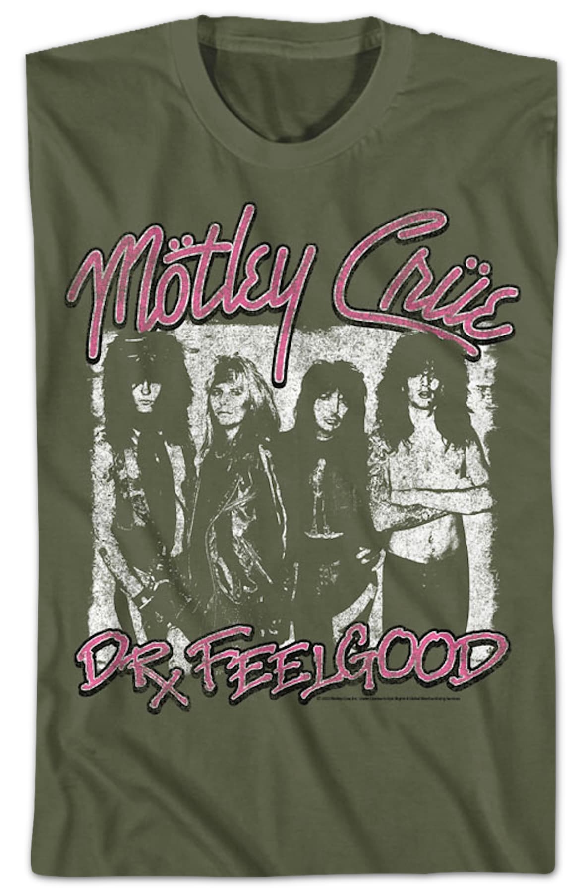 Distressed Dr. Feelgood Poster Motley Crue T-Shirt