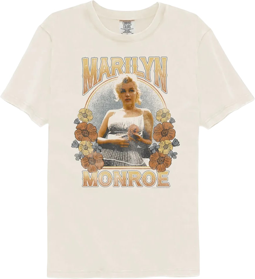 Floral Arch Marilyn Monroe Comfort Colors Brand T-Shirt