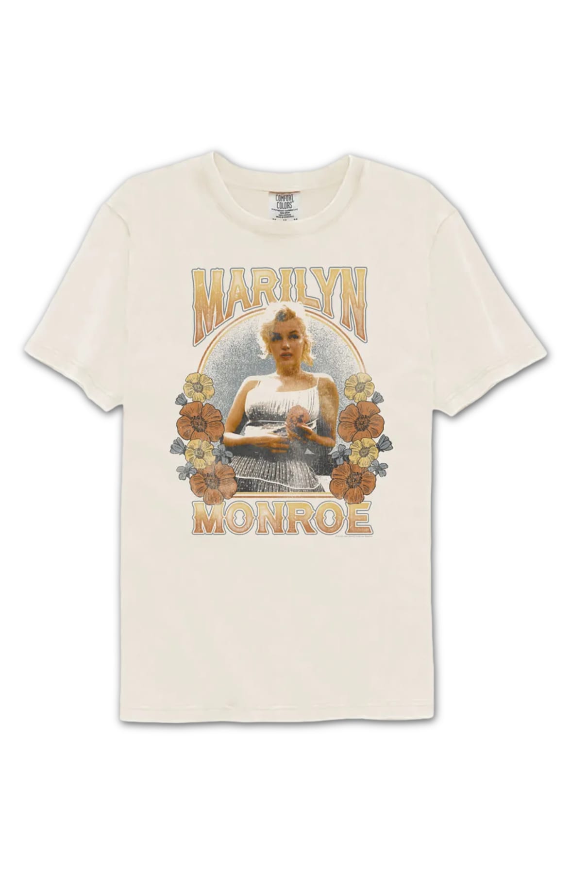 Floral Arch Marilyn Monroe Comfort Colors Brand T-Shirt Floral Arch Marilyn Monroe Comfort Colors Brand T-Shirt