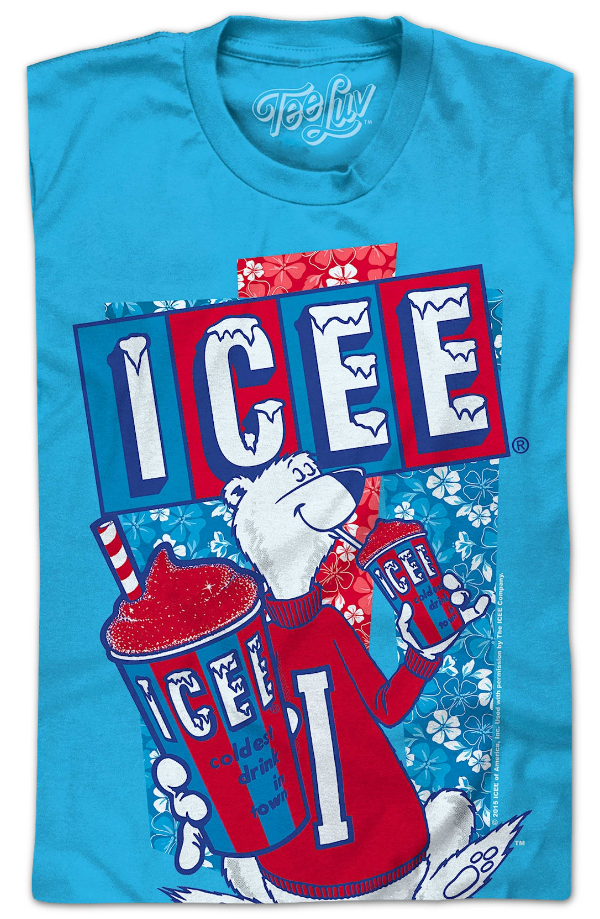 Floral Polar Bear ICEE T-Shirt Floral Polar Bear ICEE T-Shirt