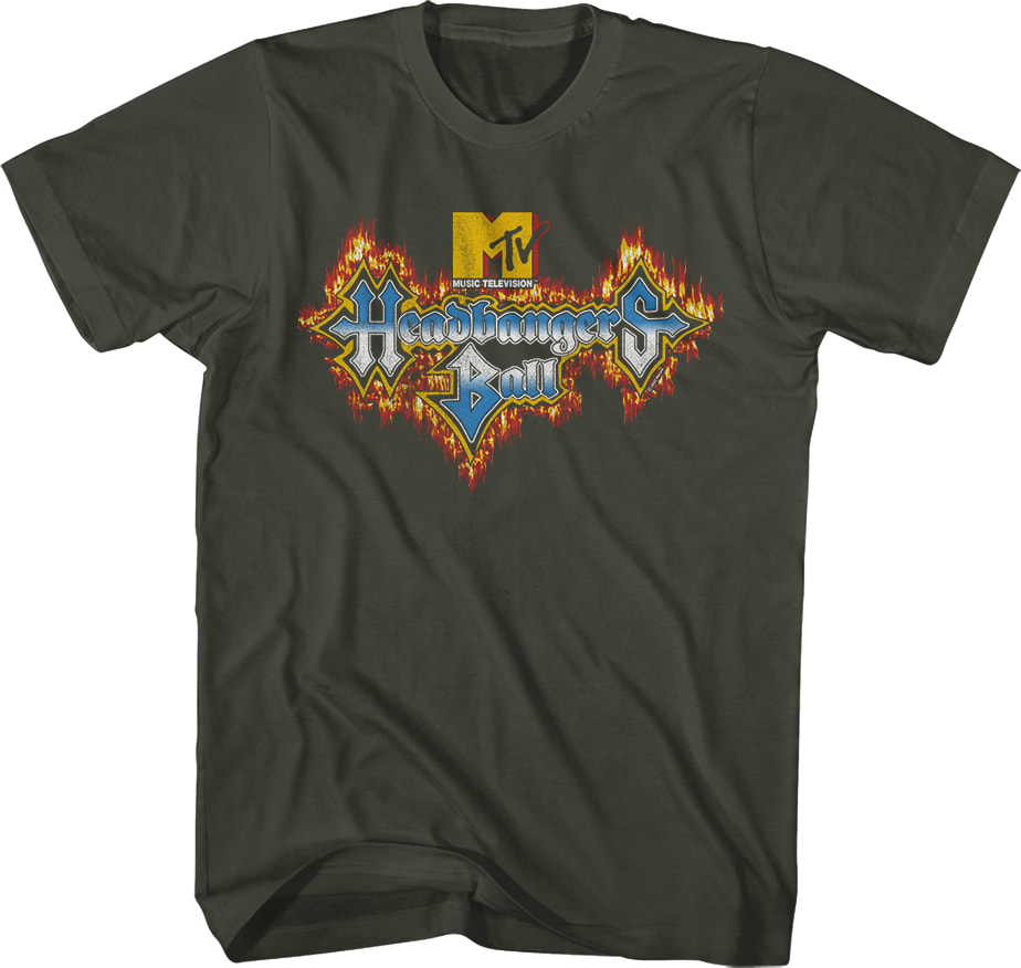 Headbangers Ball Flaming Logo MTV Shirt
