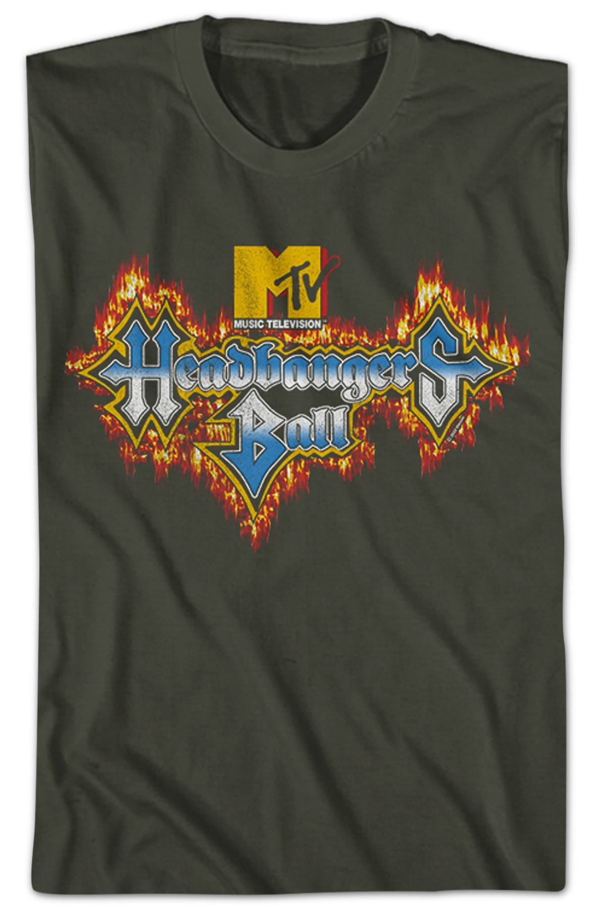 Headbangers Ball Flaming Logo MTV Shirt