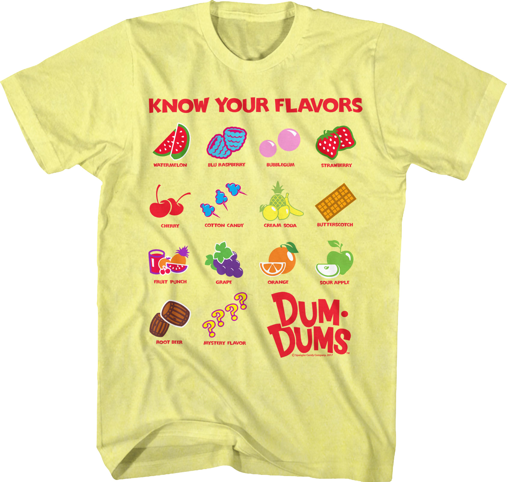 Know Your Flavors Dum-Dums T-Shirt