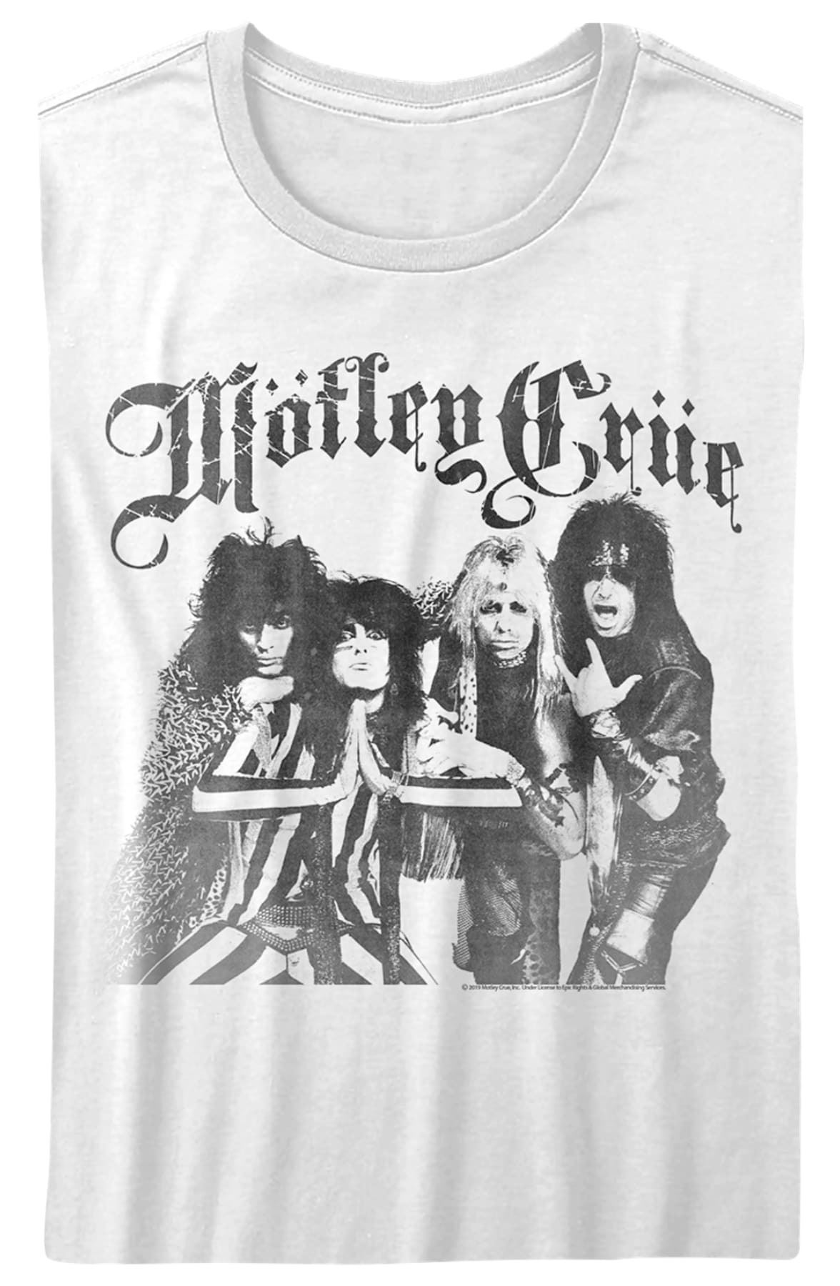 Ladies Black and White Motley Crue Shirt