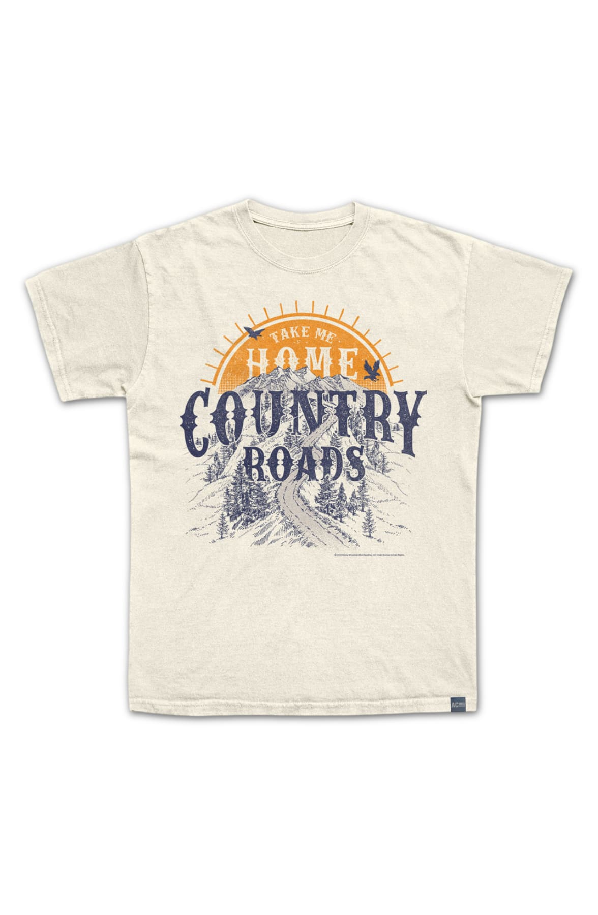 Made In USA Country Roads Sunset John Denver T-Shirt