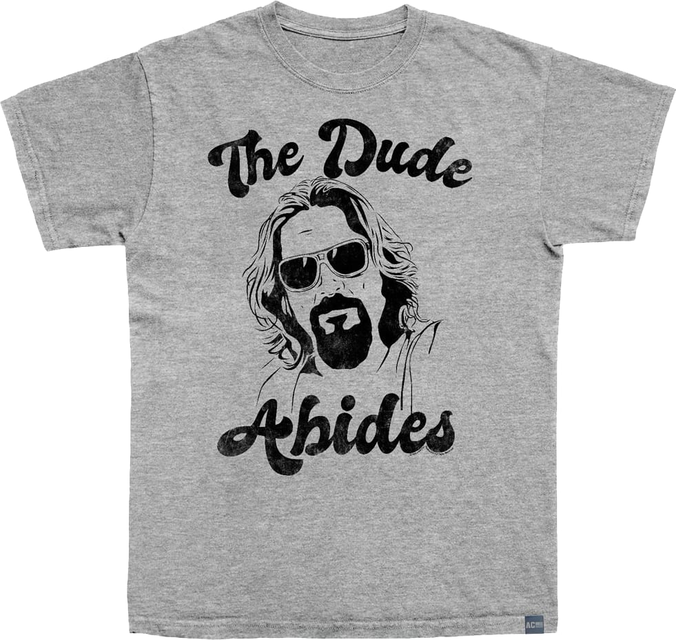 Made In USA The Dude Abides Big Lebowski T-Shirt