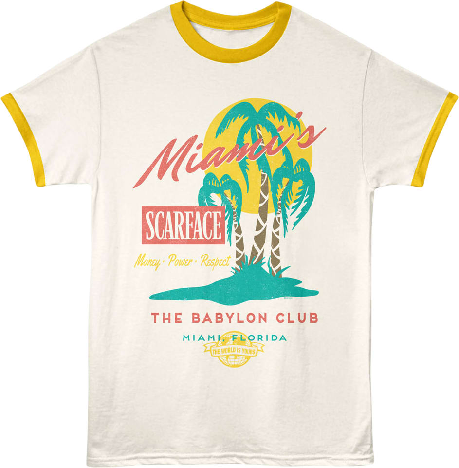 Miami's Babylon Club Scarface Ringer Shirt