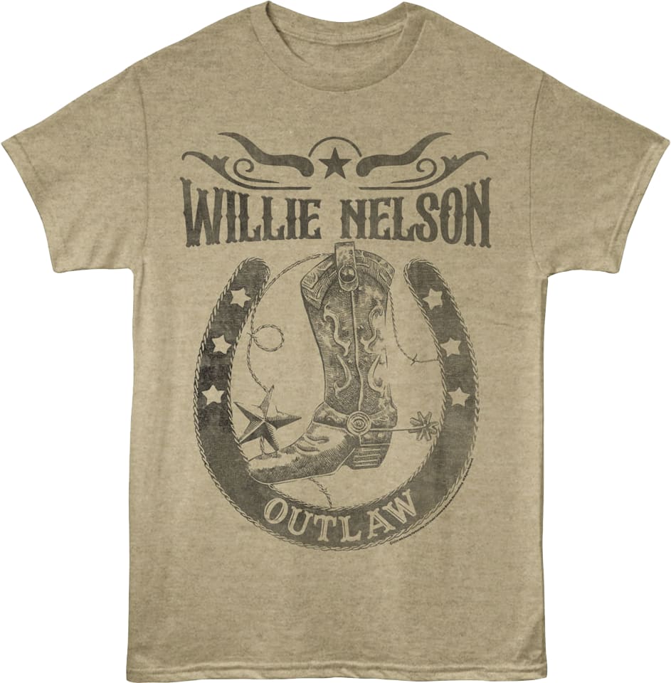 Outlaw Horseshoe Willie Nelson T-Shirt