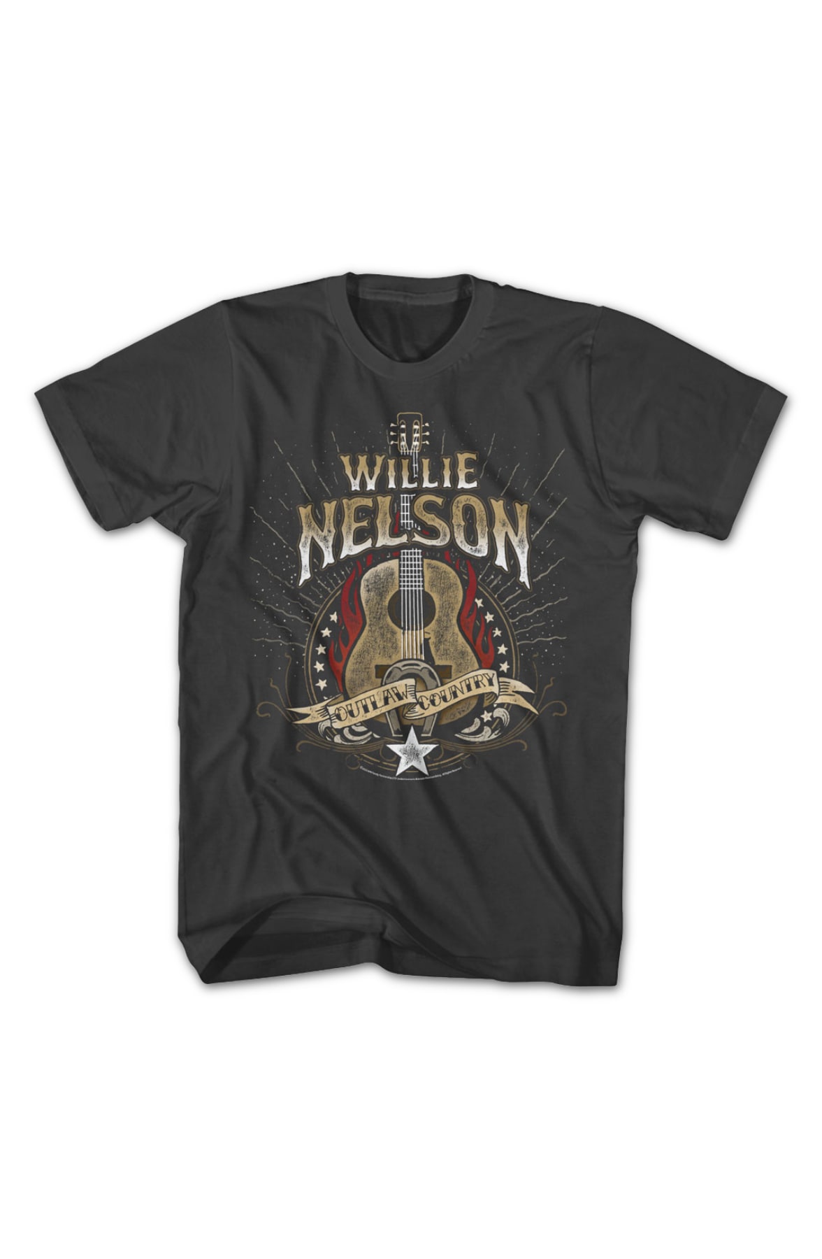 Outlaw Country Guitar Willie Nelson T-Shirt