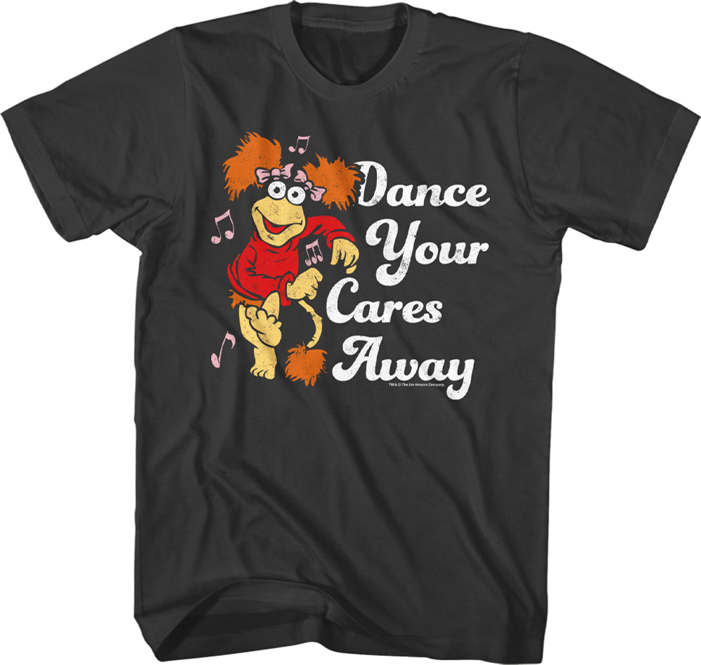 Retro Dance Your Cares Away Fraggle Rock T-Shirt