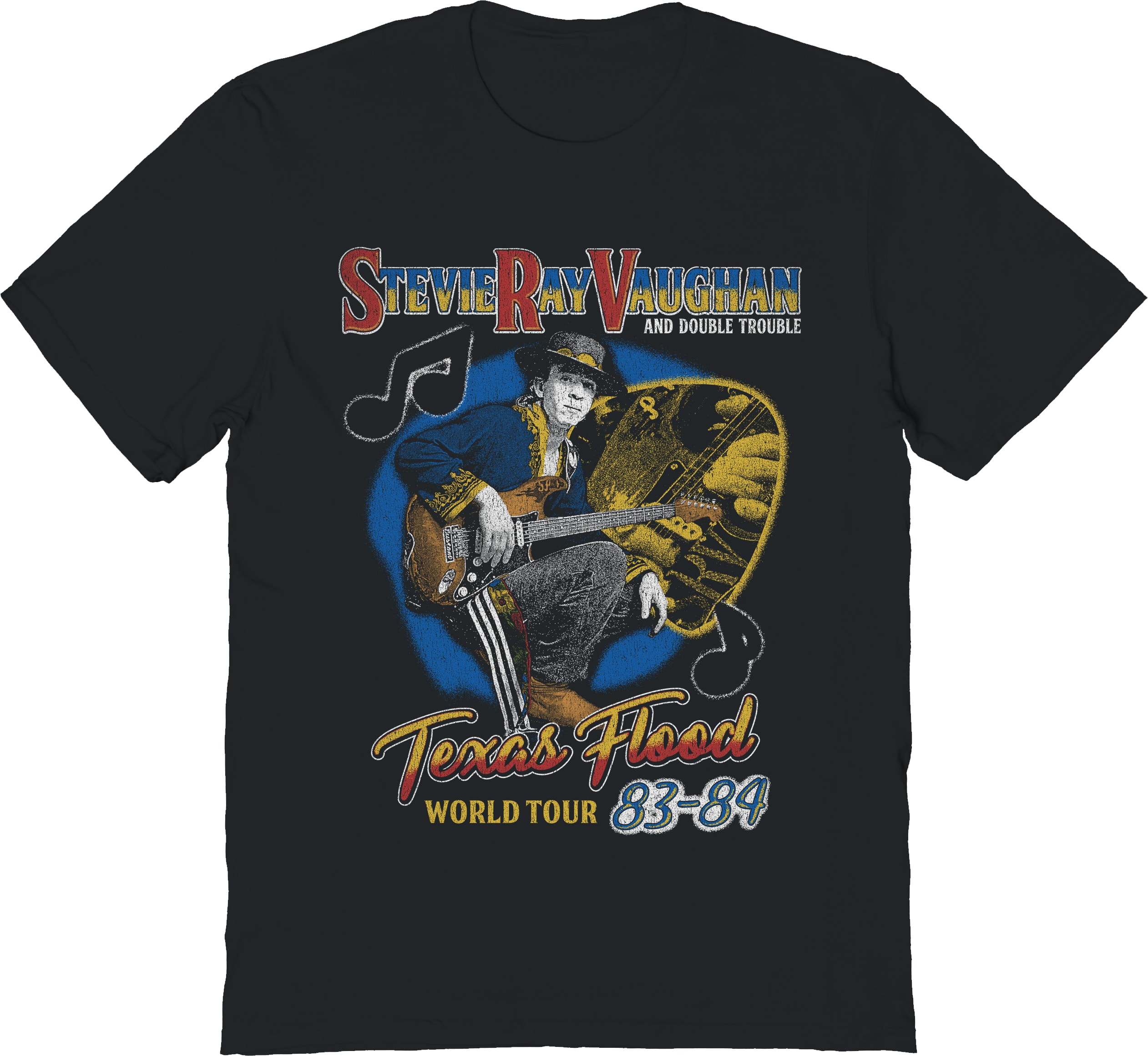Texas Flood World Tour 83-84 Stevie Ray Vaughan T-Shirt
