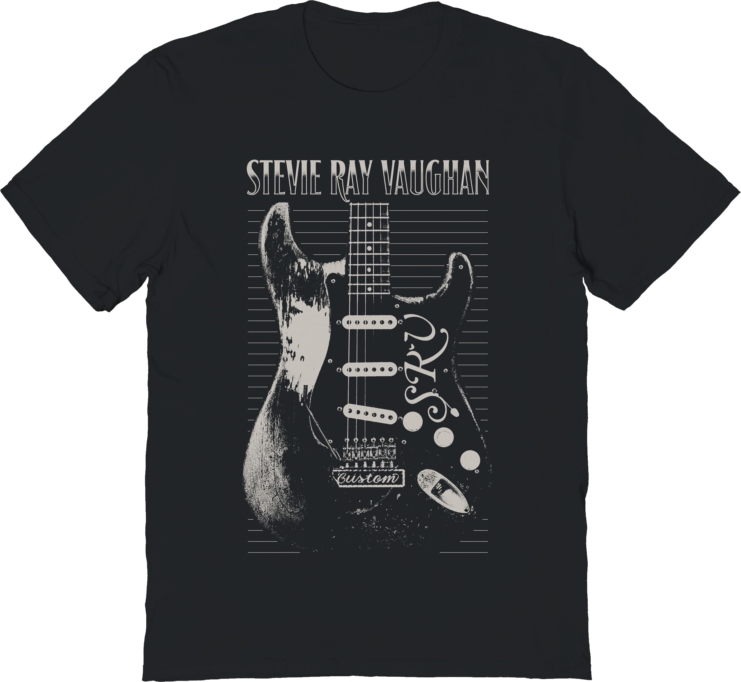 Vintage SRV Guitar Stevie Ray Vaughan T-Shirt