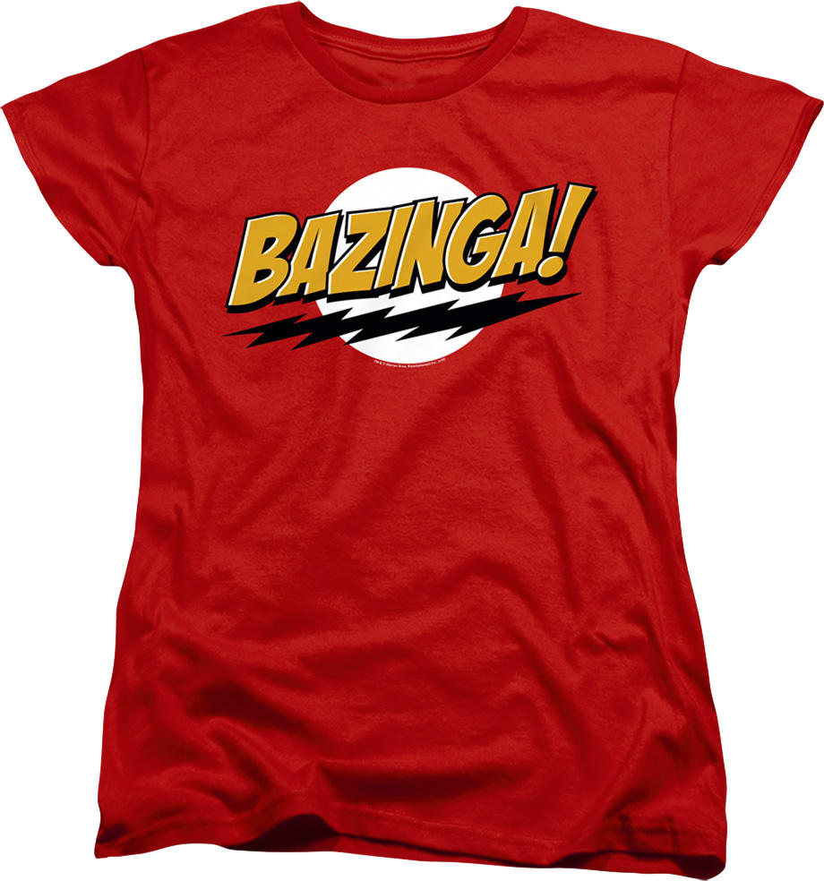 Womens Bazinga Big Bang Theory Shirt