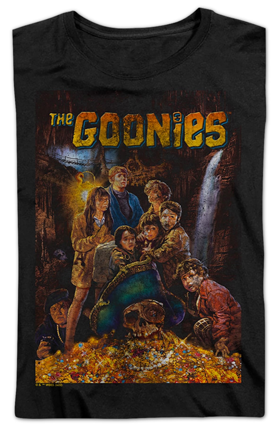 Womens Distressed Poster Goonies Shirt Womens Distressed Poster Goonies Shirt