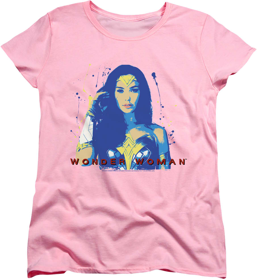 Womens Painting Wonder Woman Shirt