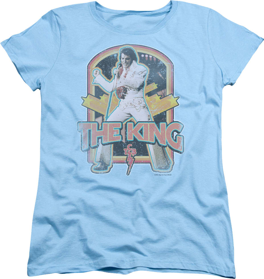 Womens Retro The King Elvis Presley Shirt