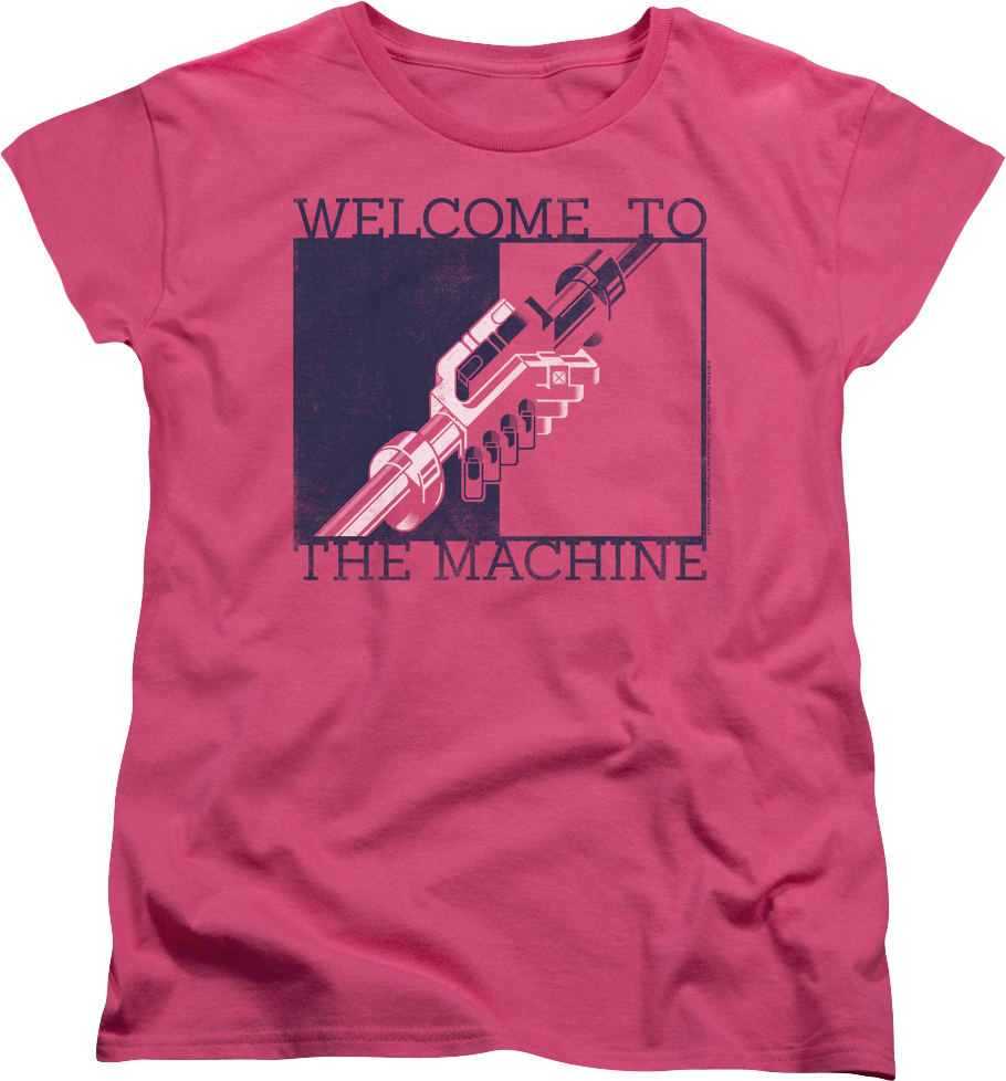 Womens Welcome To The Machine Pink Floyd Shirt