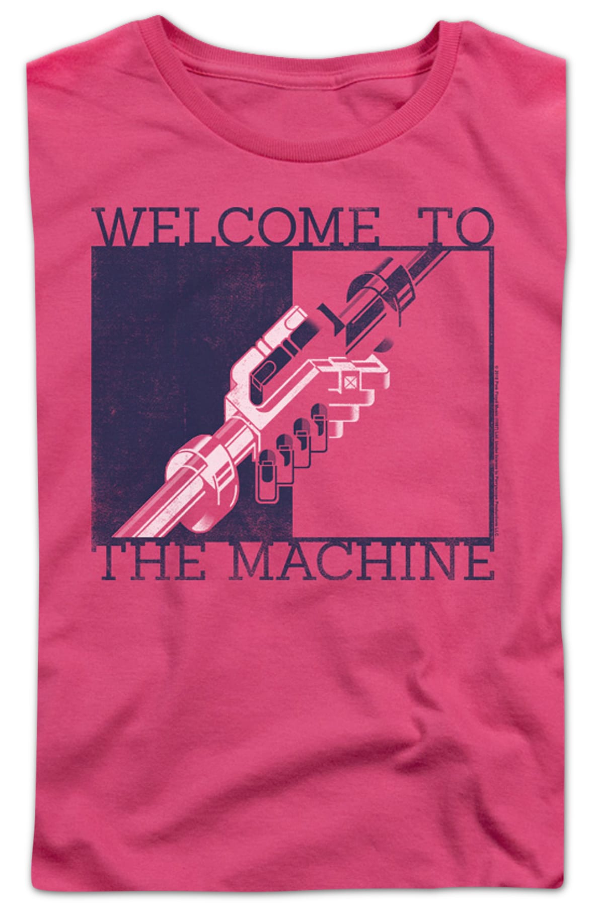Womens Welcome To The Machine Pink Floyd Shirt