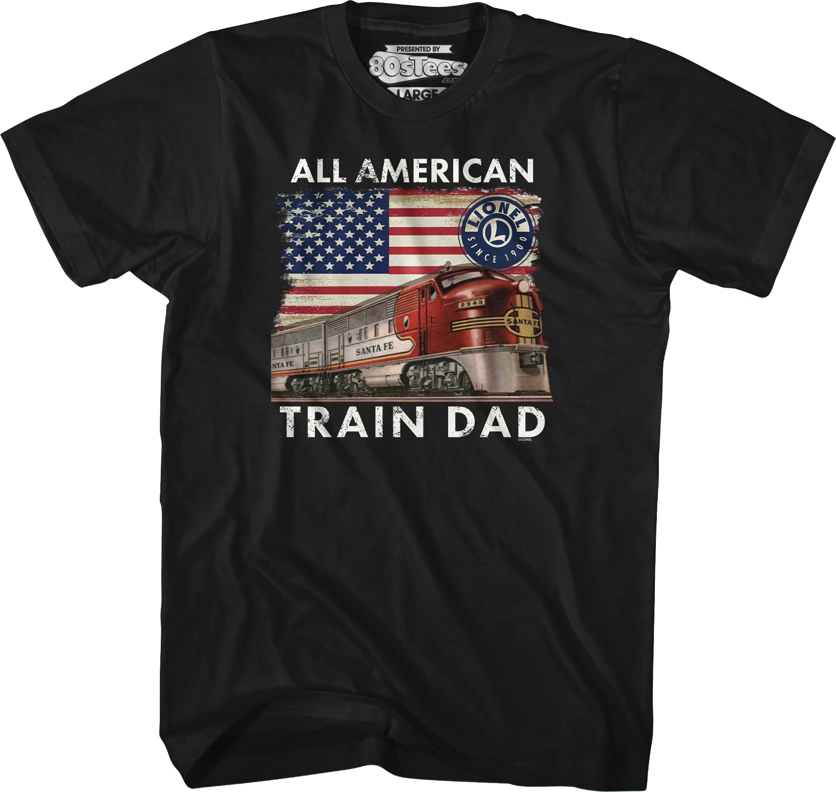 All American Train Dad Lionel Trains T-Shirt