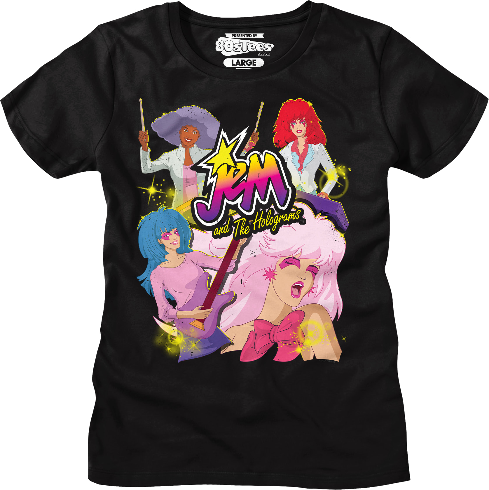 Band Collage Jem And The Holograms T-Shirt Band Collage Jem And The Holograms T-Shirt