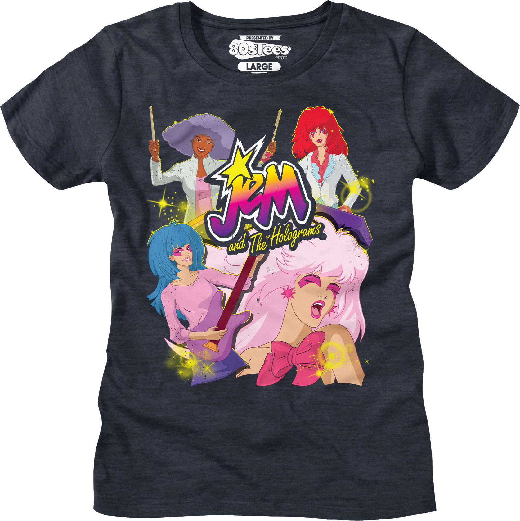 Band Collage Jem And The Holograms T-Shirt Band Collage Jem And The Holograms T-Shirt