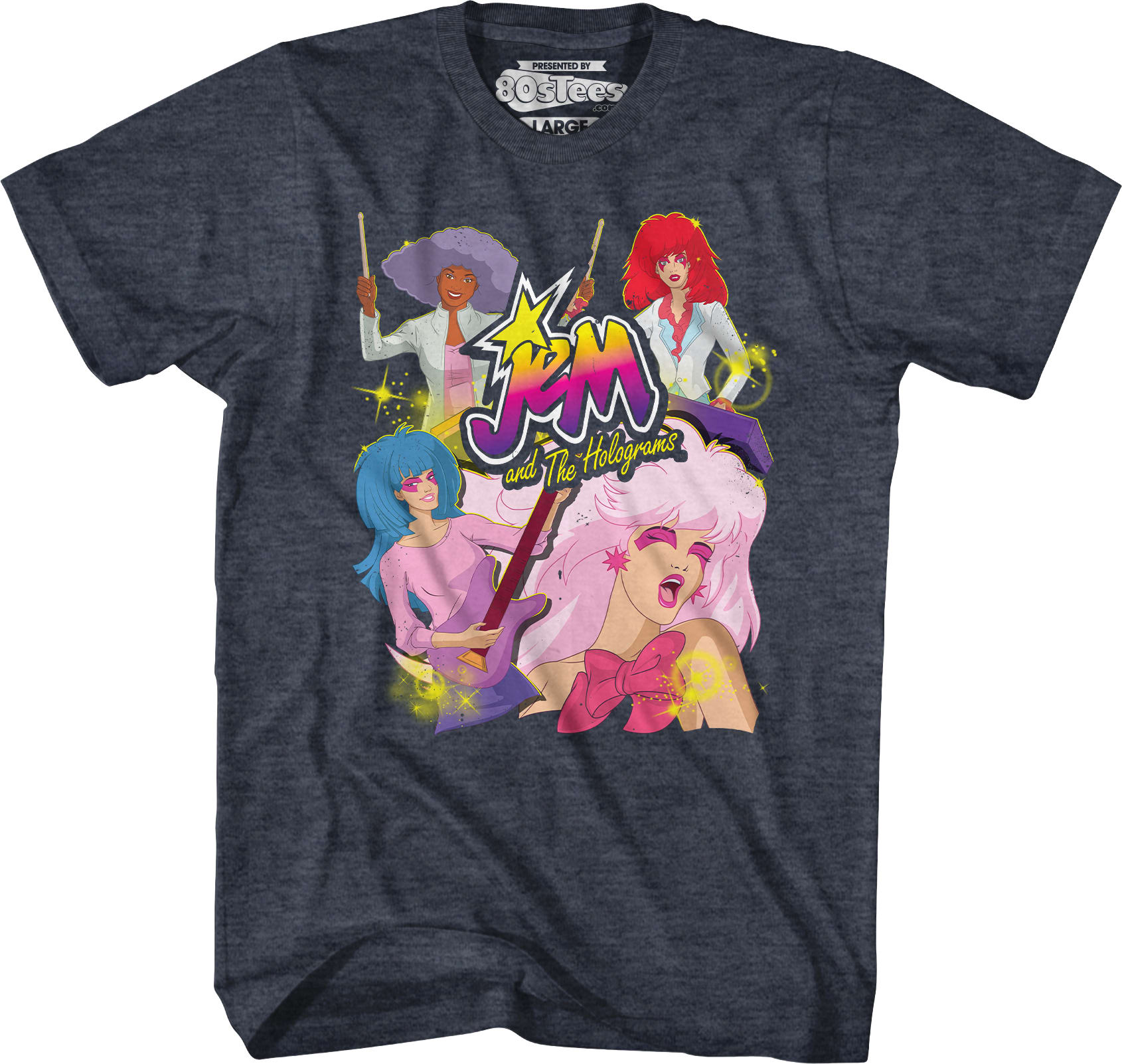 Band Collage Jem And The Holograms T-Shirt Band Collage Jem And The Holograms T-Shirt