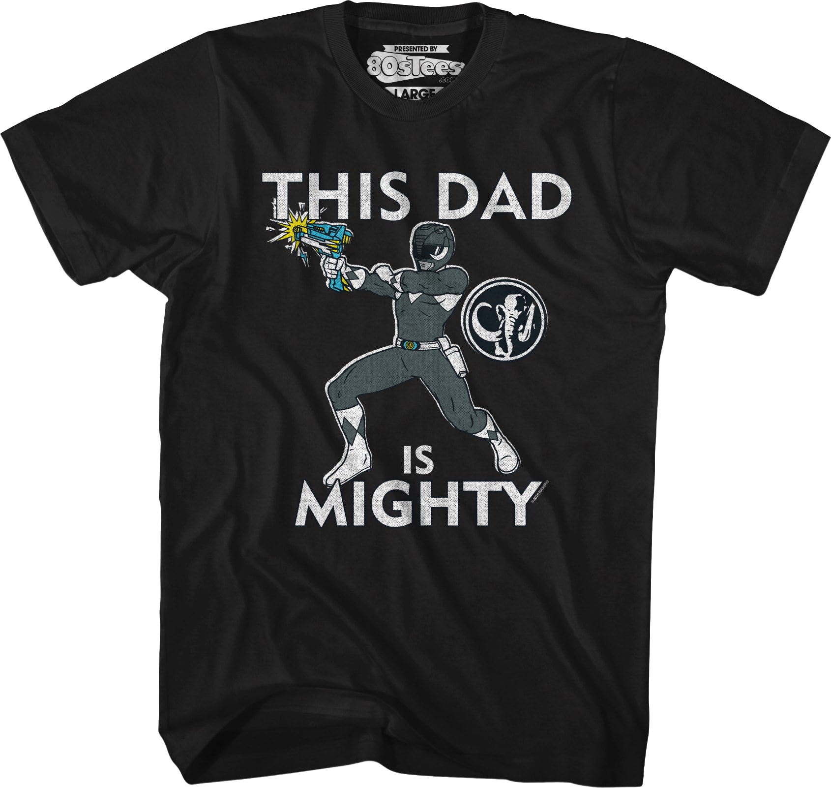 Black Ranger This Dad Mighty Morphin Power Rangers T-Shirt