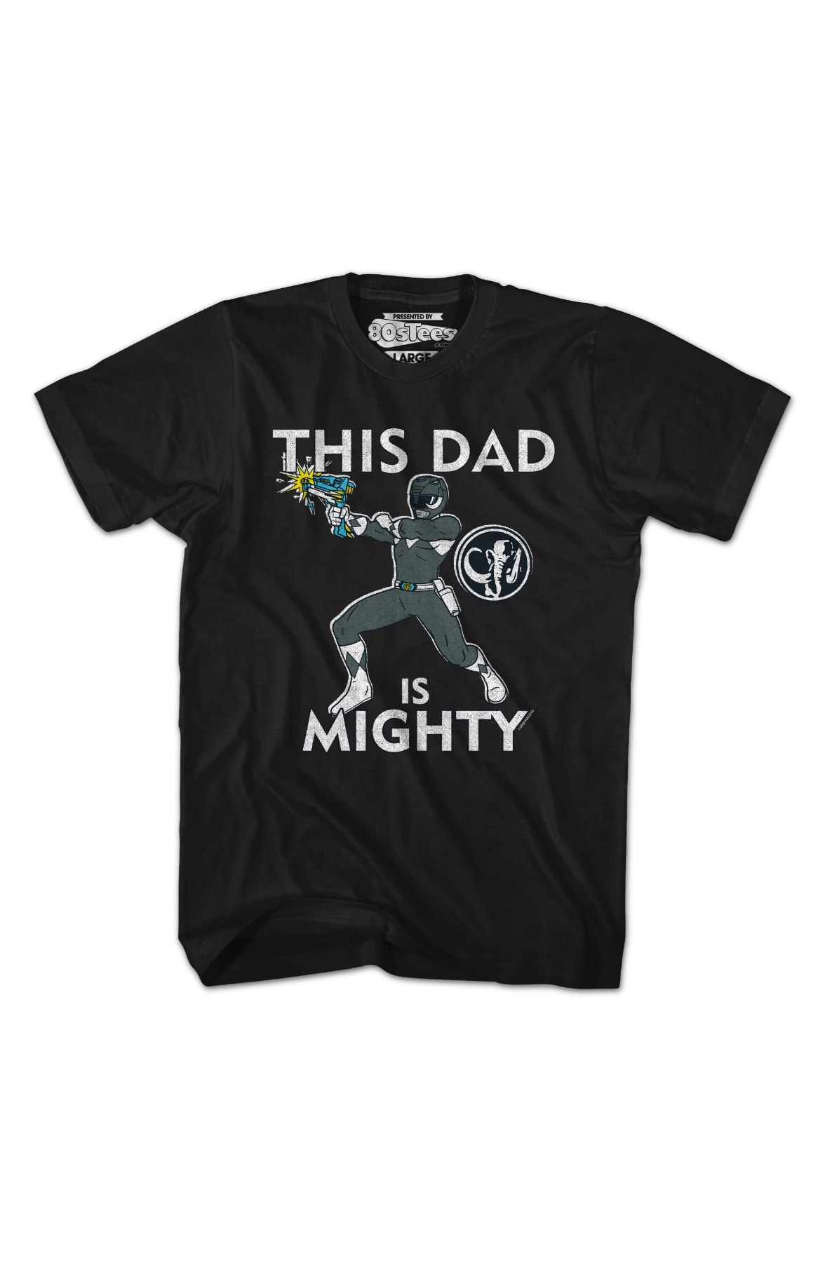Black Ranger This Dad Mighty Morphin Power Rangers T-Shirt