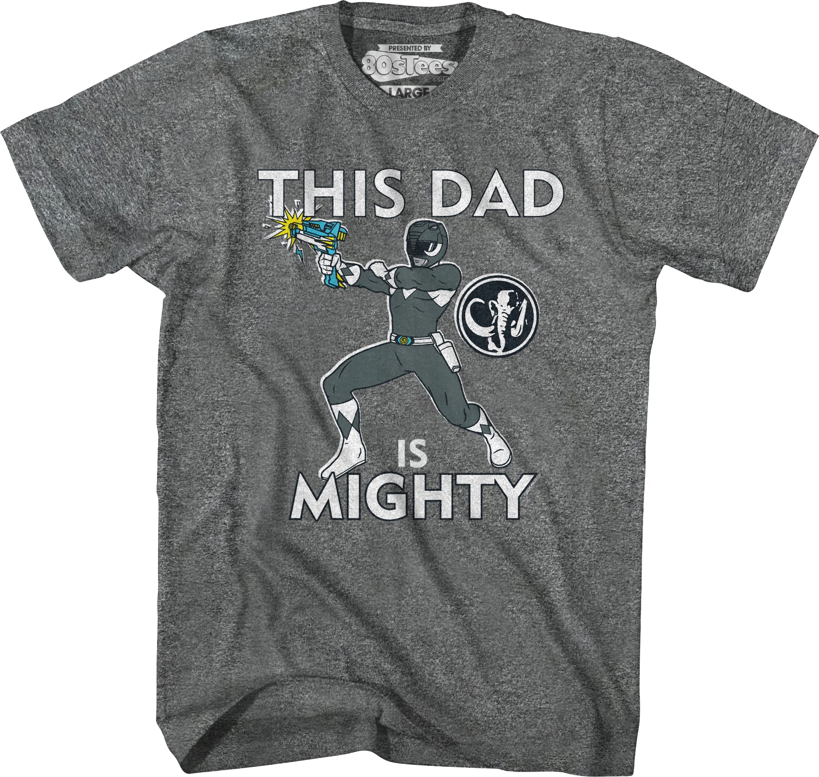 Black Ranger This Dad Mighty Morphin Power Rangers T-Shirt