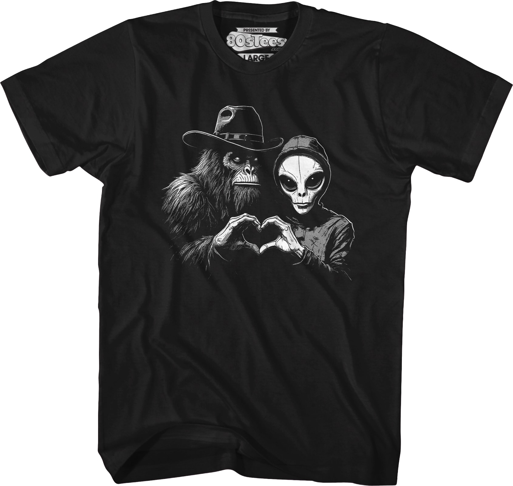 Bigfoot & Alien Love T-Shirt
