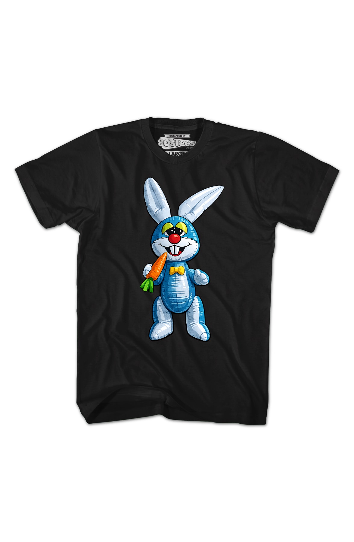 Blue Inflatable Easter Bunny T-Shirt