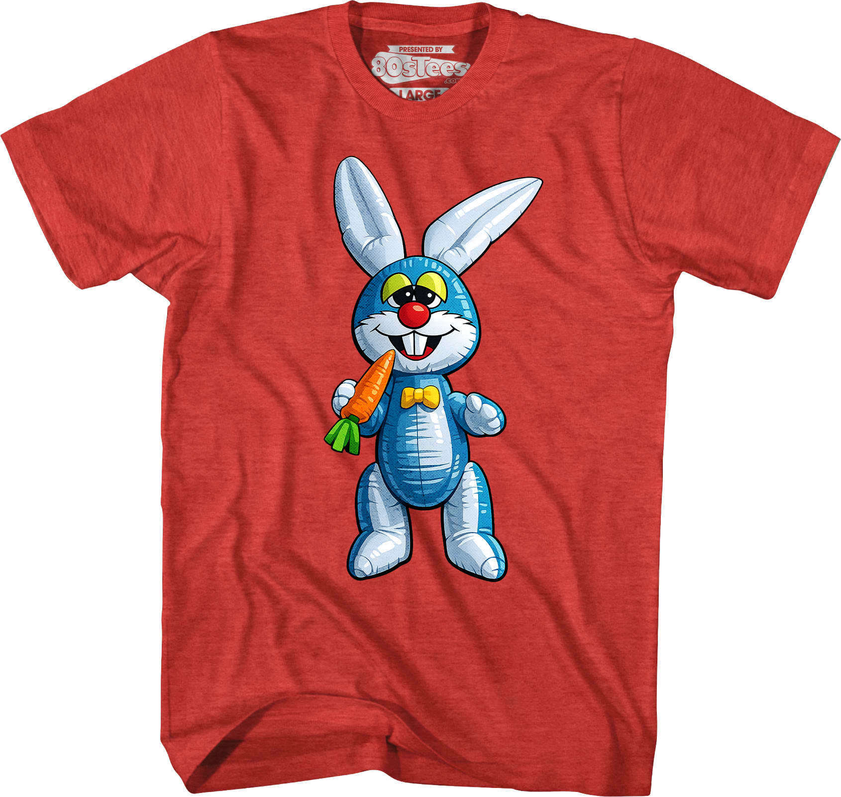 Blue Inflatable Easter Bunny T-Shirt