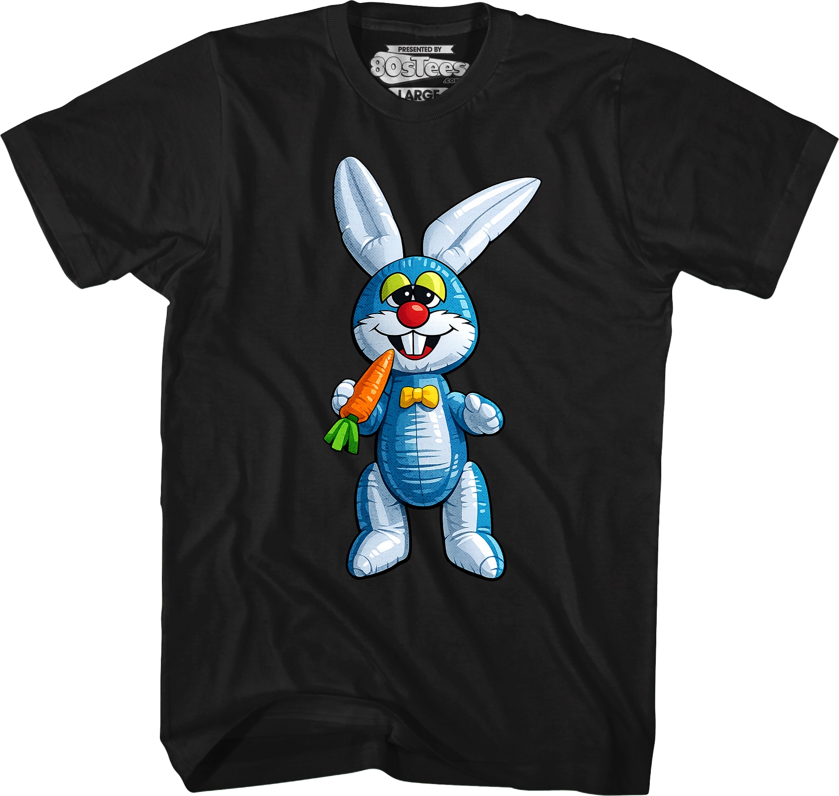 Blue Inflatable Easter Bunny T-Shirt