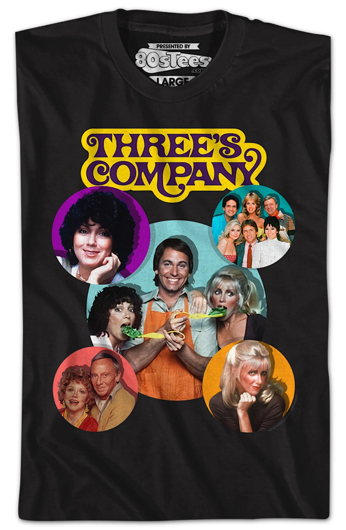 Cast Collage Three's Company T-Shirt
