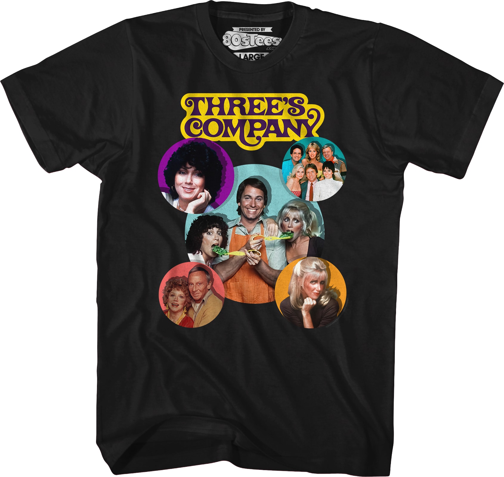 Cast Collage Three's Company T-Shirt