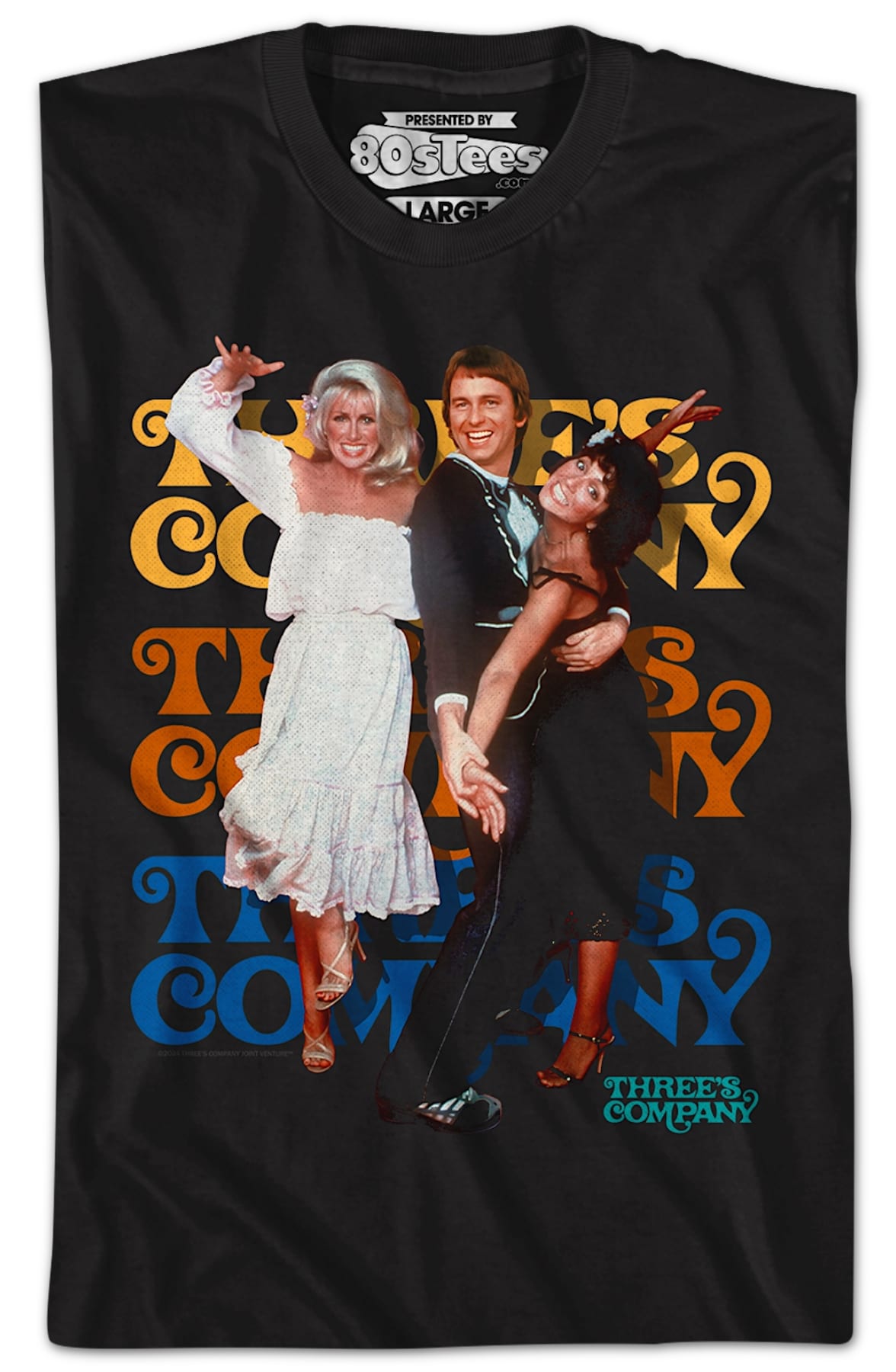 Chrissy Snow, Jack Tripper And Janet Wood Three's Company T-Shirt Chrissy Snow, Jack Tripper And Janet Wood Three's Company T-Shirt