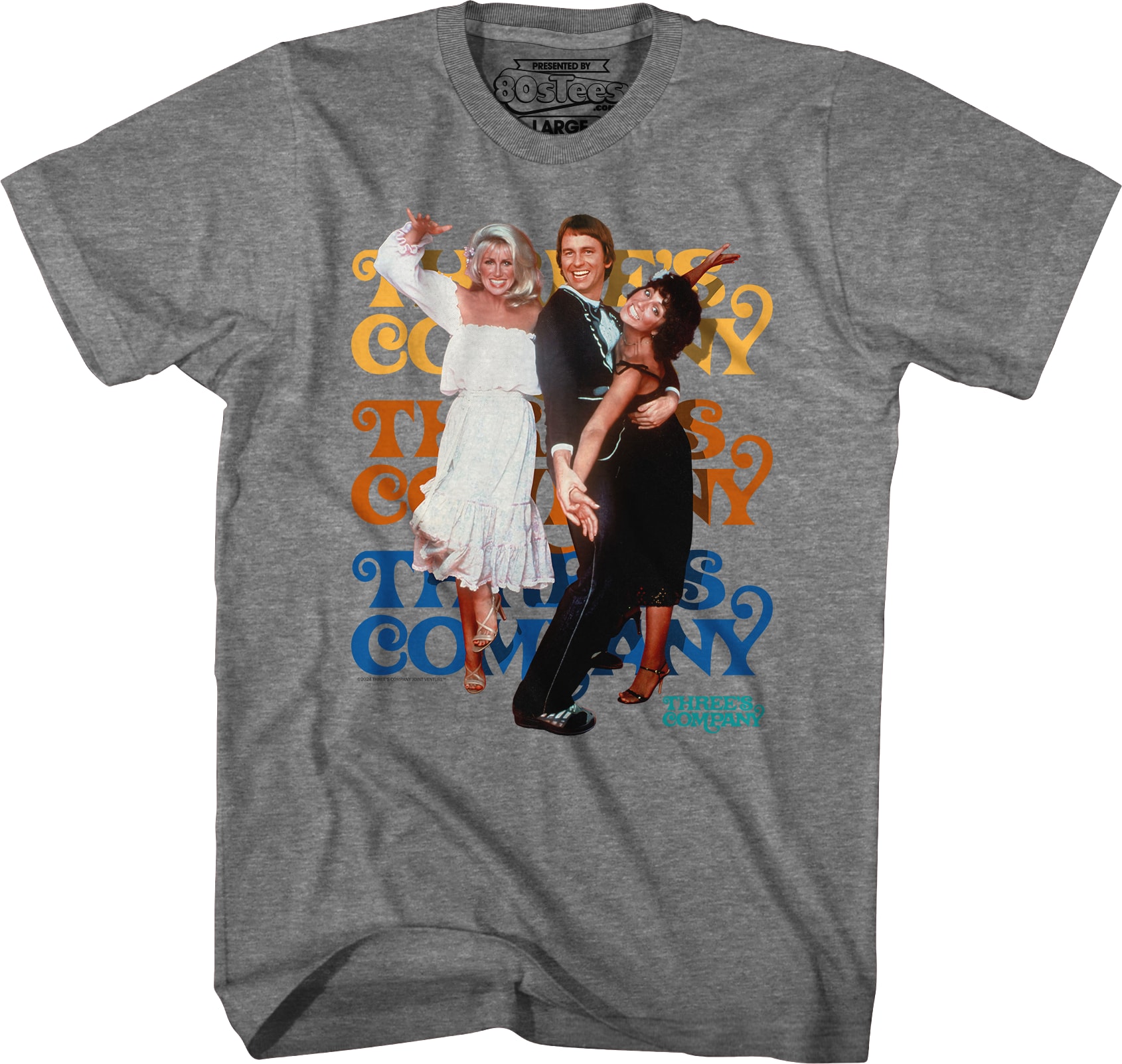 Chrissy Snow, Jack Tripper And Janet Wood Three's Company T-Shirt Chrissy Snow, Jack Tripper And Janet Wood Three's Company T-Shirt