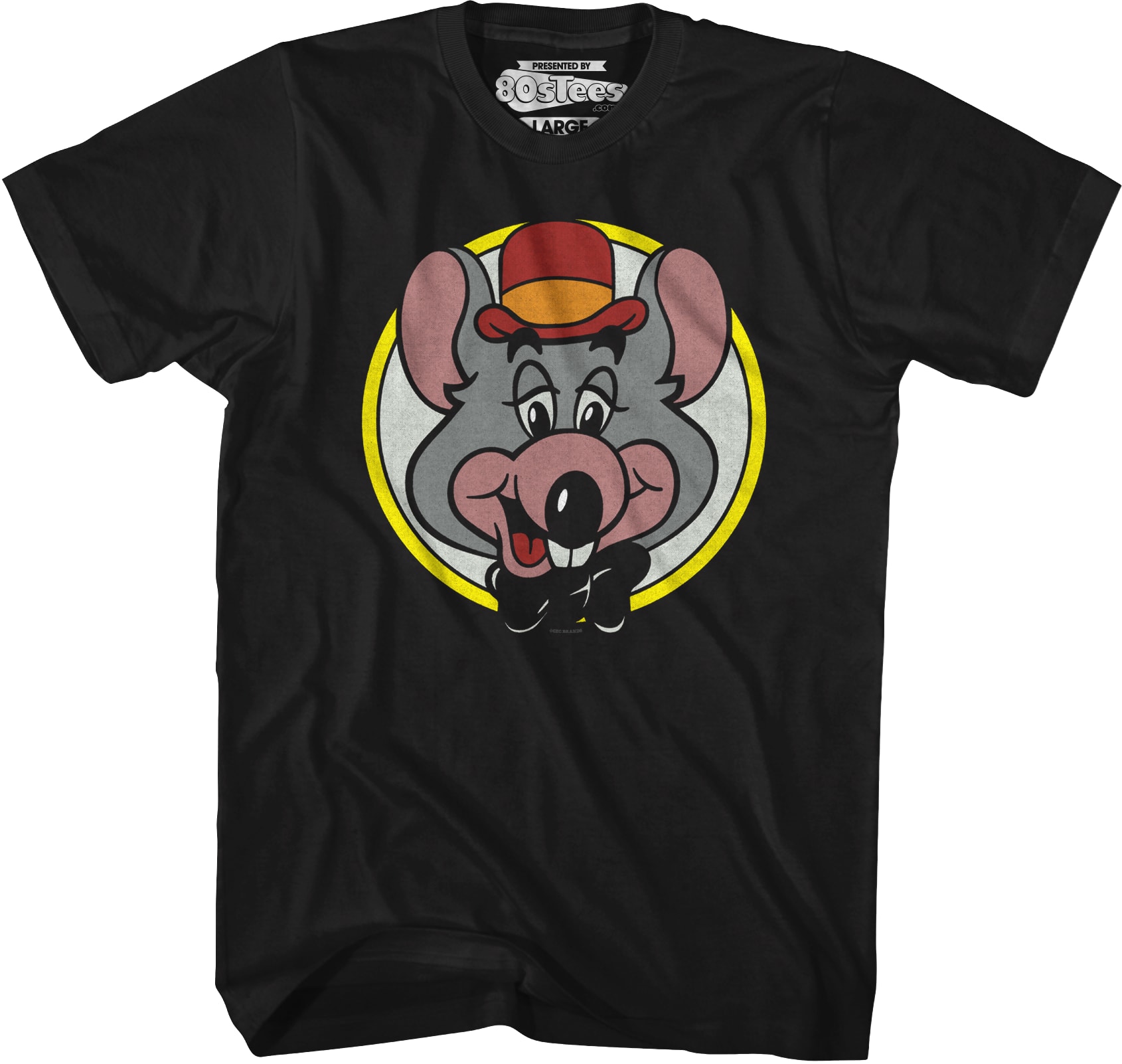 Close Up Circle Chuck E. Cheese T-Shirt