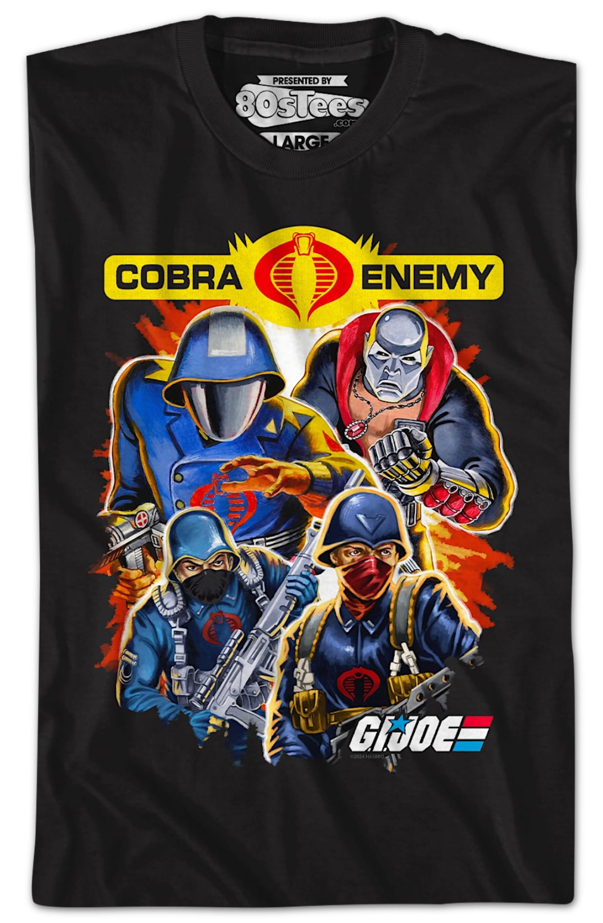 Cobra Enemy Collage GI Joe T-Shirt Cobra Enemy Collage GI Joe T-Shirt