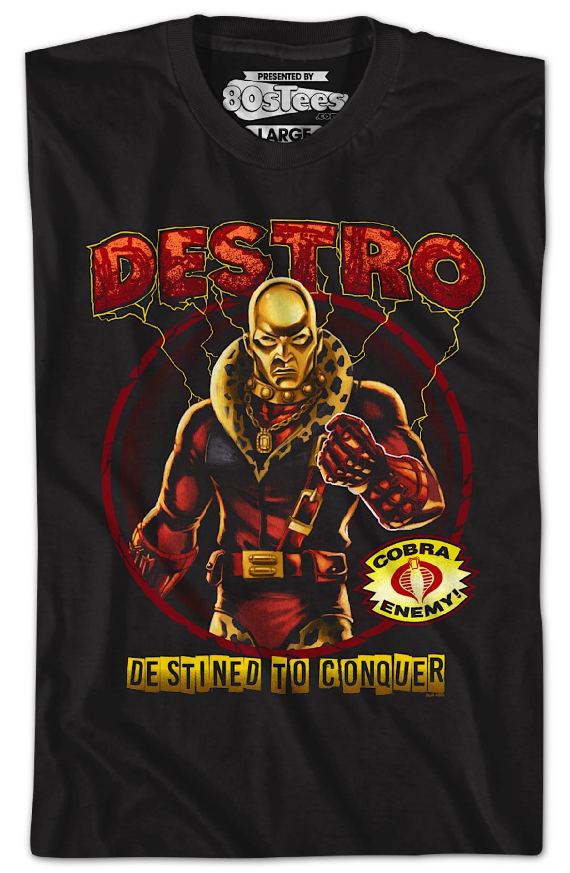 Destro Destined To Conquer GI Joe T-Shirt Destro Destined To Conquer GI Joe T-Shirt