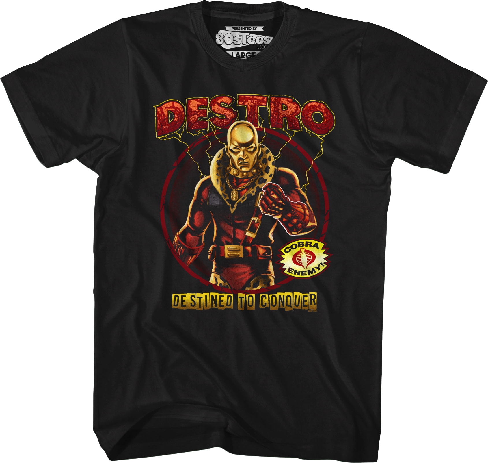 Destro Destined To Conquer GI Joe T-Shirt Destro Destined To Conquer GI Joe T-Shirt