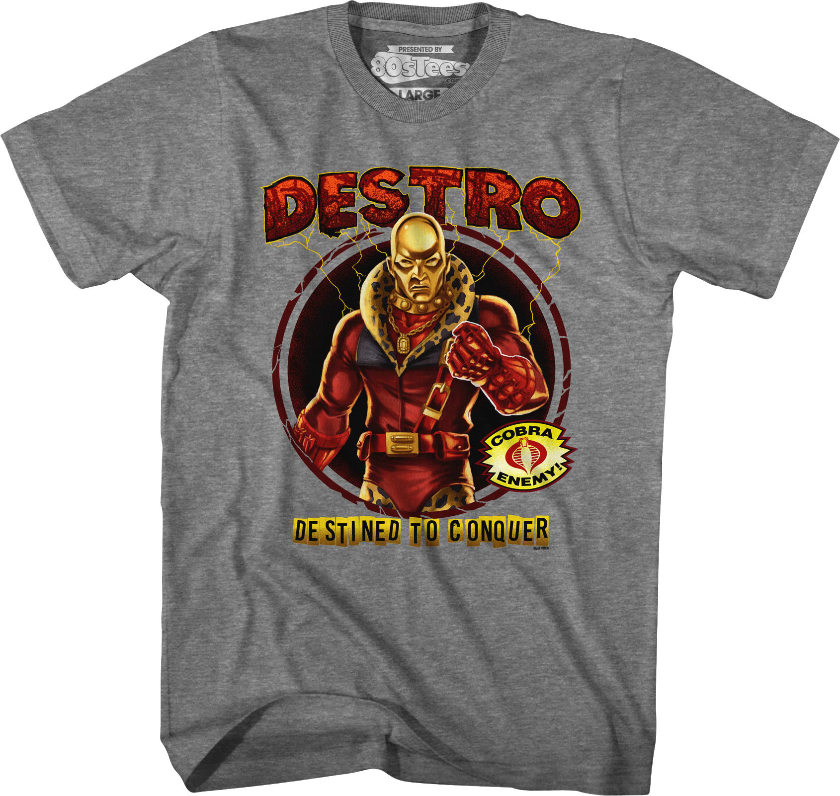 Destro Destined To Conquer GI Joe T-Shirt Destro Destined To Conquer GI Joe T-Shirt