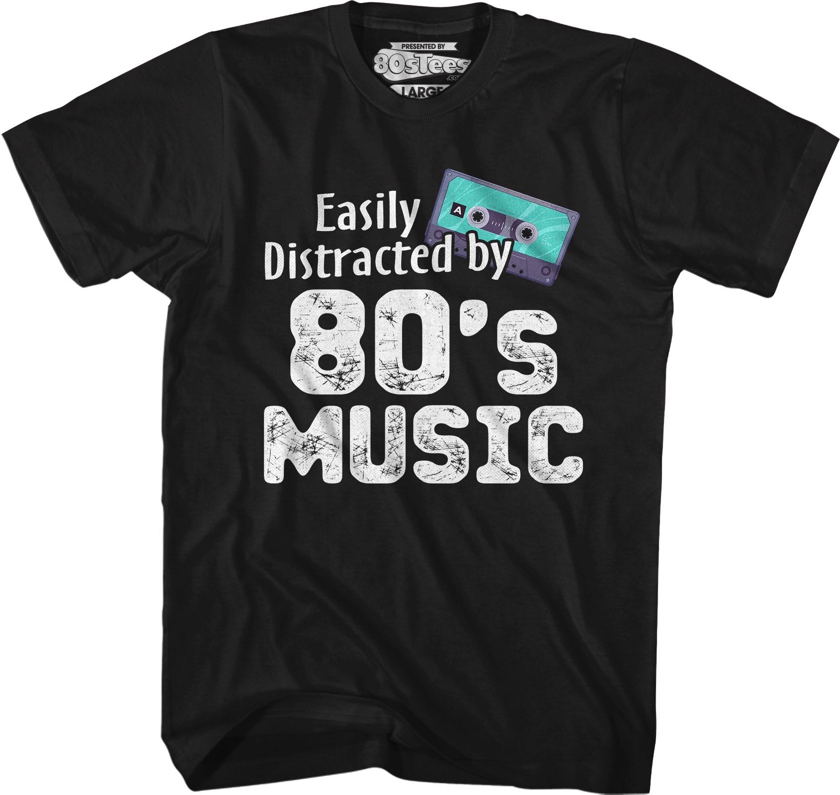 Easily Distracted By 80's Music T-Shirt