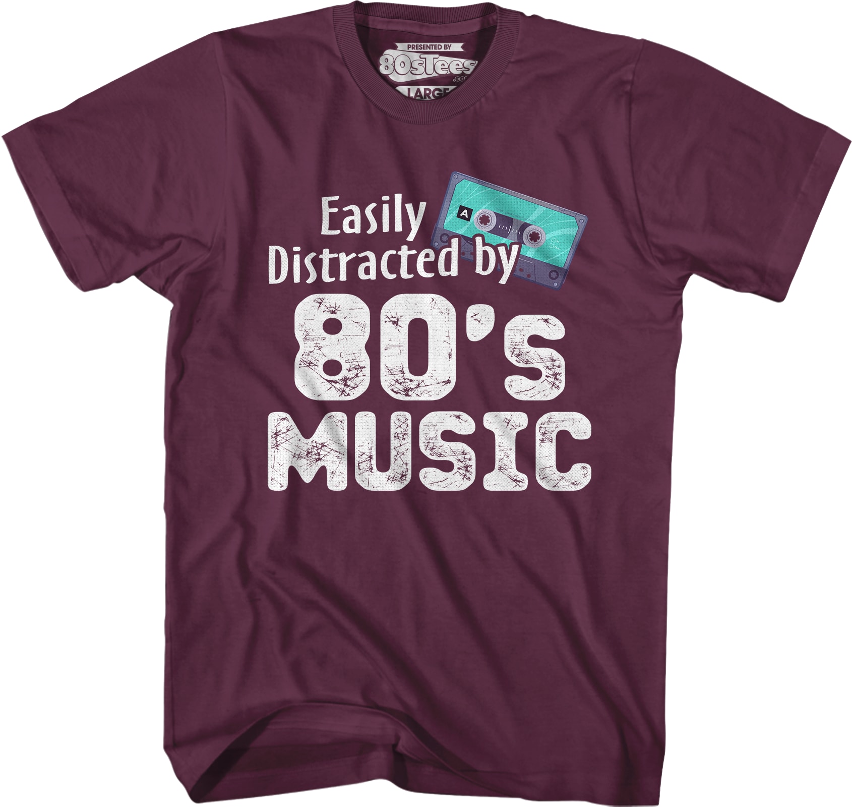 Easily Distracted By 80's Music T-Shirt Easily Distracted By 80's Music T-Shirt