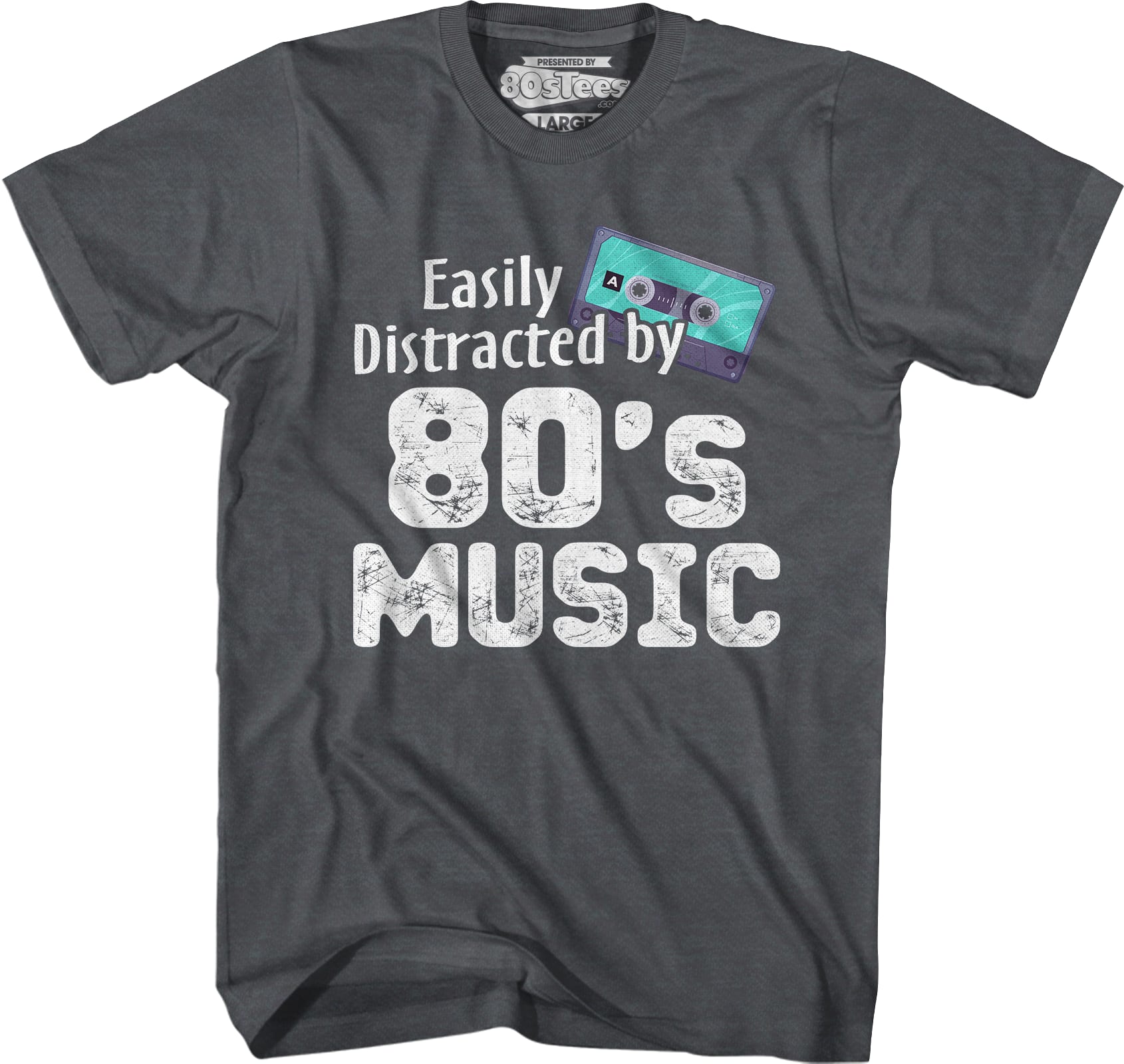 Easily Distracted By 80's Music T-Shirt Easily Distracted By 80's Music T-Shirt