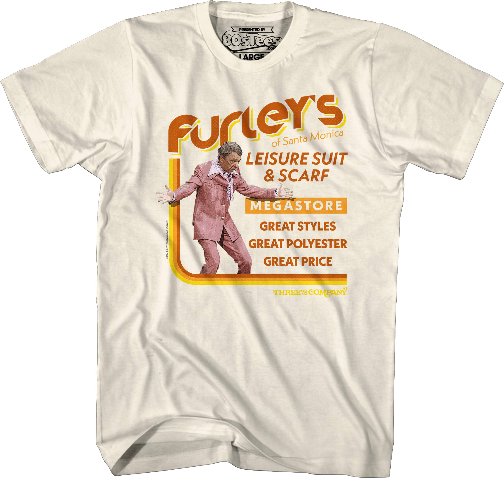 Furley's of Santa Monica Three's Company T-Shirt Furley's of Santa Monica Three's Company T-Shirt