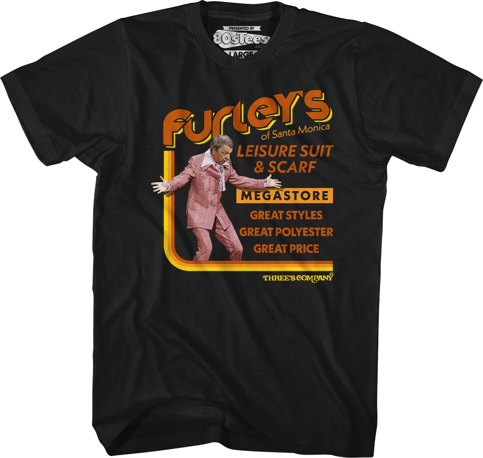 Furley's of Santa Monica Three's Company T-Shirt Furley's of Santa Monica Three's Company T-Shirt